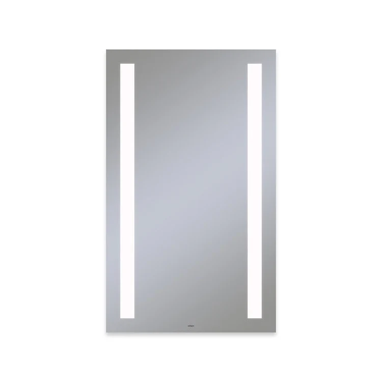 Bathroom Mirror Vitality Column Light Pattern Rectangular 24W x 40H Inch Wall Mount Defogger Included and Color Temperature 4000 Kelvin Cool White Light - Frankwebs