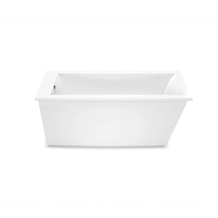 Freestanding Tub Elinor 60 x 32 x 23 Inch 2 Piece End Drain White Rectangular - Frankwebs