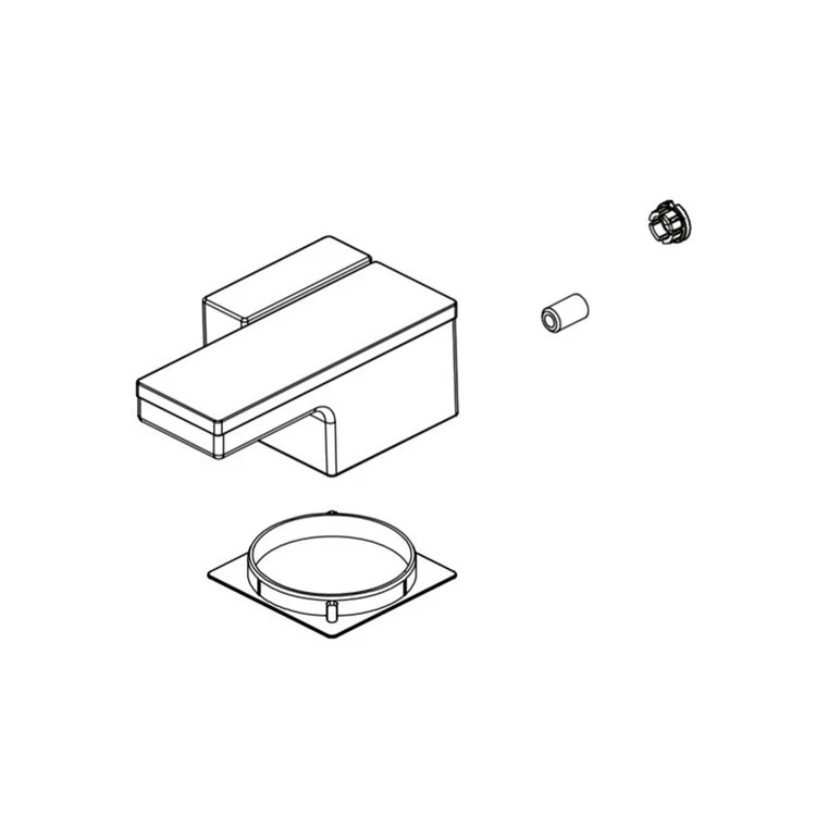 Handle Kit Frank Lloyd Wright Zinc 1 Lever Brilliance Luxe Nickel for Wall Mount Lavatory - Frankwebs