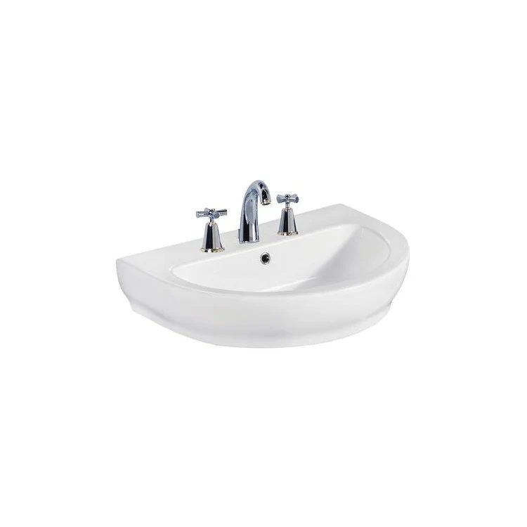 Lavatory Sink Harmony 800 Wall Hung 31-1/2 Inch 4 Inch Spread White - Frankwebs