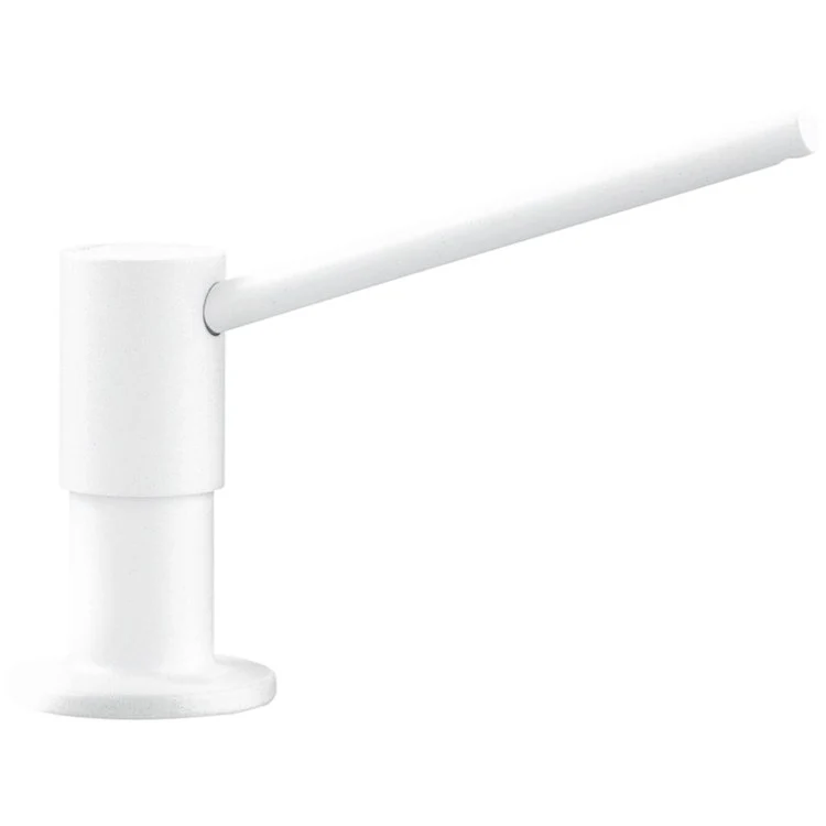 Soap Dispenser Torre White Deck Mount Plastic Brass Pump 10 Fluid Ounce - Frankwebs