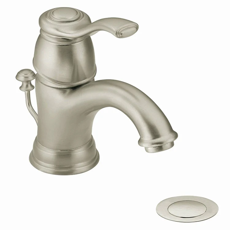 Kingsley Single Handle Low Arc Bathroom Faucet with Drain - Frankwebs