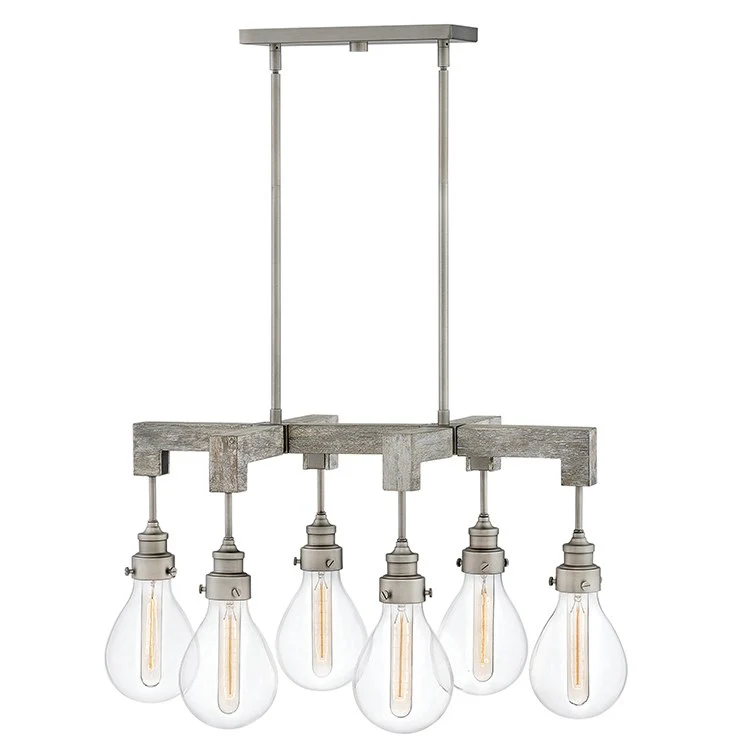 Denton Six-Light Linear Chandelier - Frankwebs