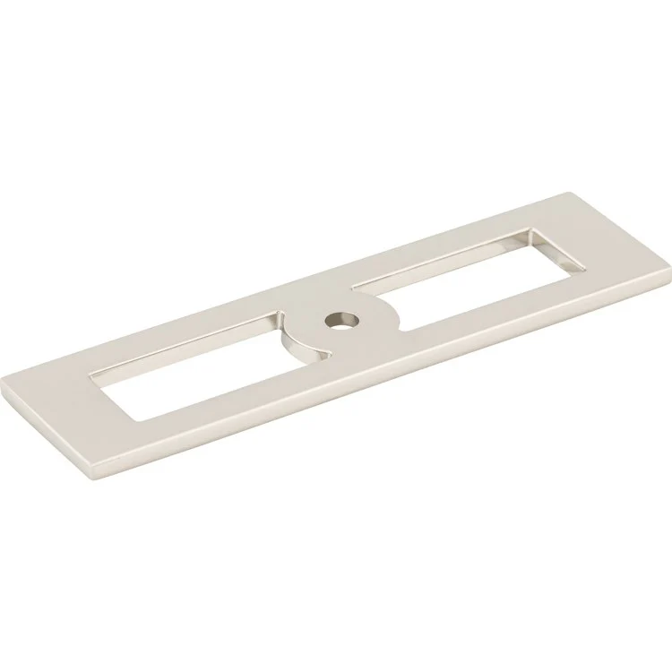 Knob Backplate Lynwood Hollin Rectangle Polished Nickel 3-3/4 Inch Zinc Alloy - Frankwebs