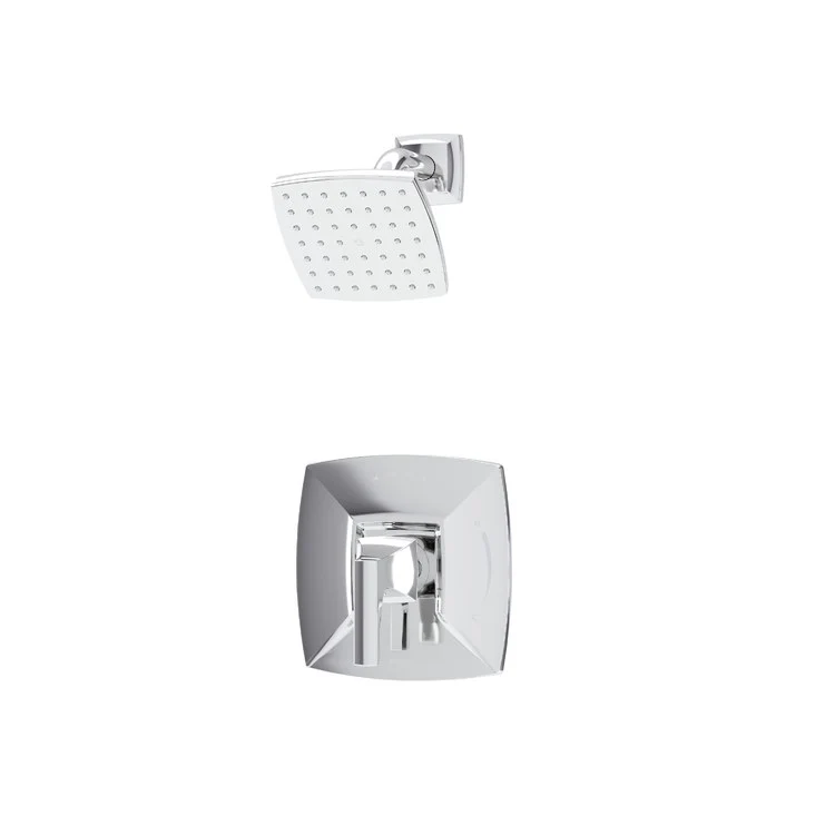 Shower Trim Braston 1 Lever Polished Chrome WaterSense ADA 1.5 Gallons per Minute Round 7 Function for S261 Series Temptrol Valve - Frankwebs
