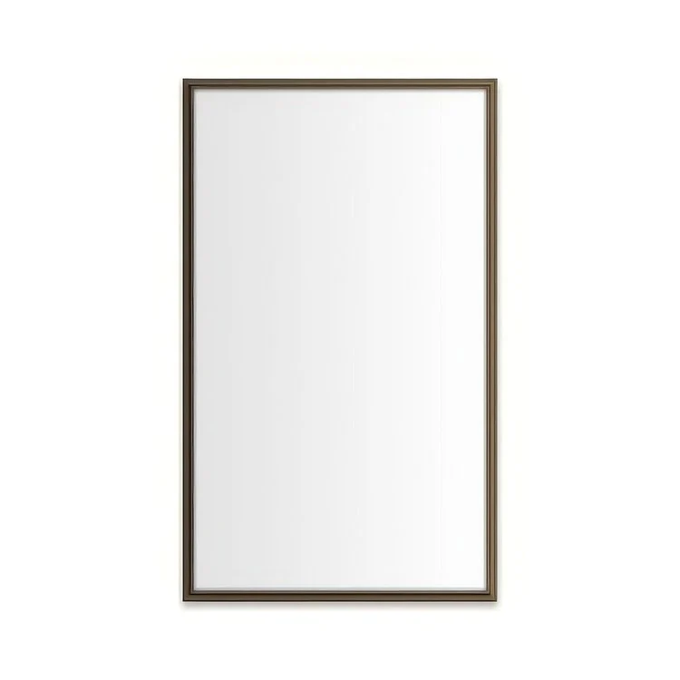 Medicine Cabinet Main Line 24 x 40 Inch 1 Doors Framed Mirror Vintage Brass Flat Top Rosemont Frame Slow Close Hinges Sliding Magnification Mirror Magnetic Strip Interior Lighting USB Charging ports Electrical Outlets Phone Holder 4 Inch - Frankwebs