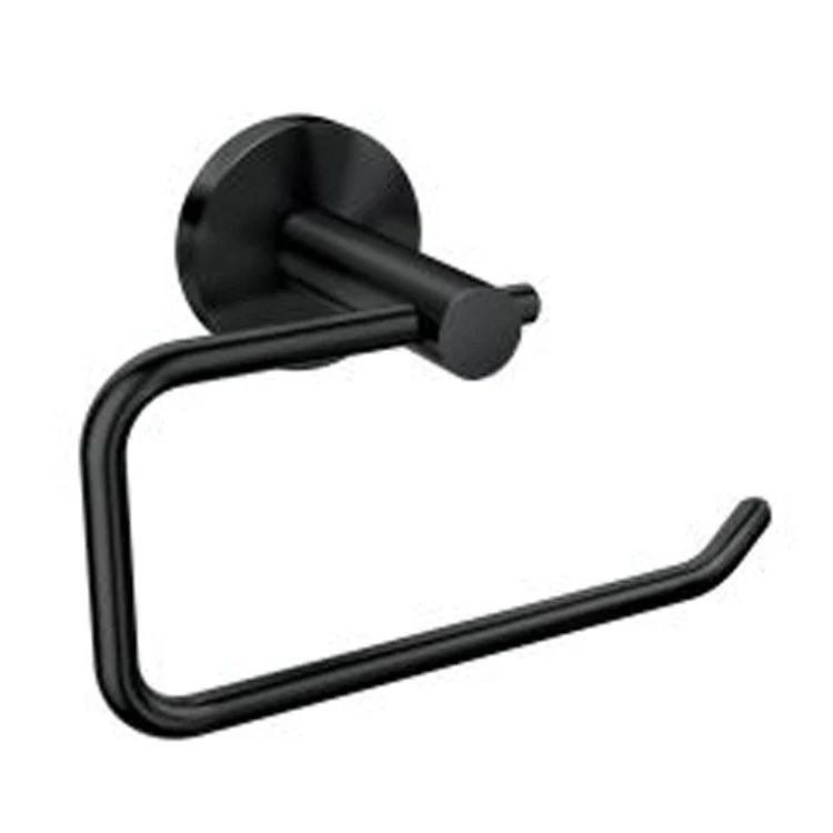 Toilet Paper Holder Arlys Matte Black Zinc 6-3/8 x 4-1/16 Inch 2-5/8 Inch Concealed Screw - Frankwebs