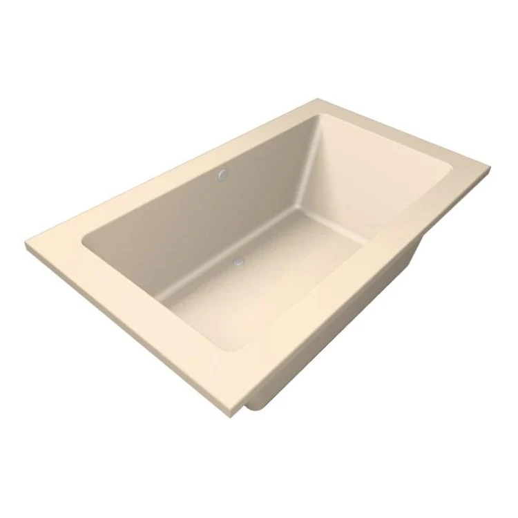 Combination Tub Designer Collection Kayla 74 x 42 x 22 Inch Center Drain Biscuit Rectangle - Frankwebs