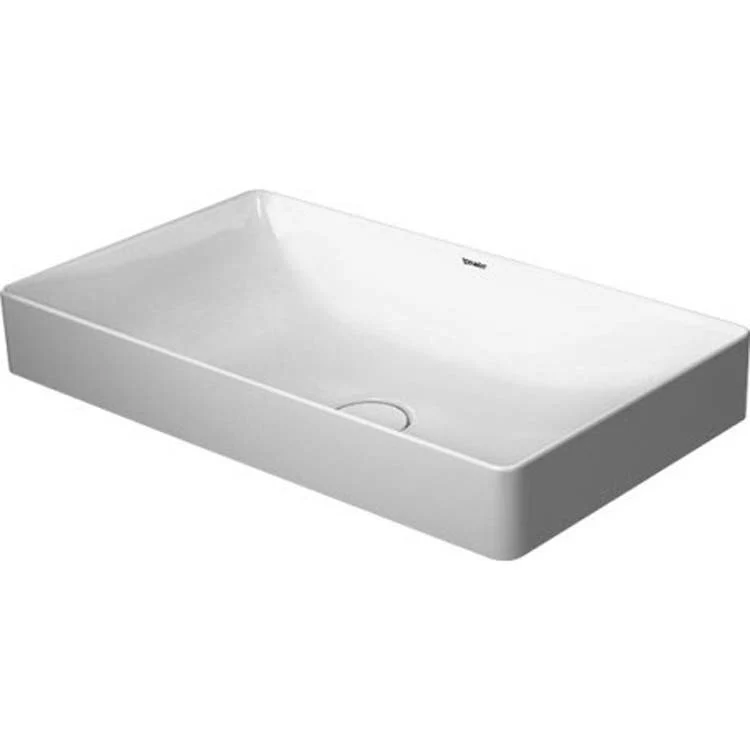 Lavatory Sink DuraSquare Ground Less Overflow 13-5/8 x 23-5/8 Inch Rectangle White - Frankwebs