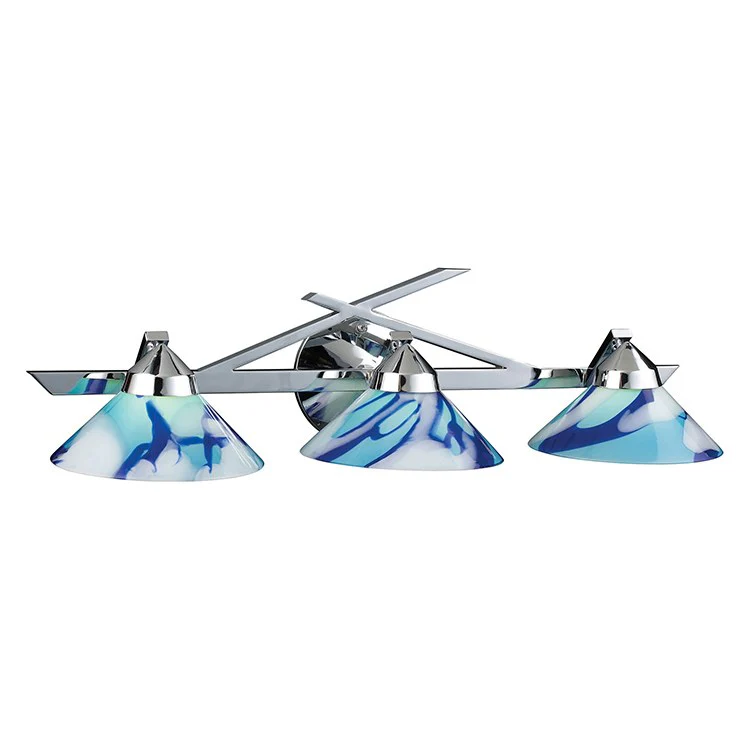 Refraction Three-Light Bathroom Vanity Fixture - Frankwebs