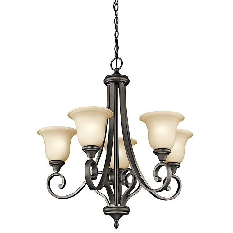 Monroe Five-Light Uplight Chandelier - Frankwebs