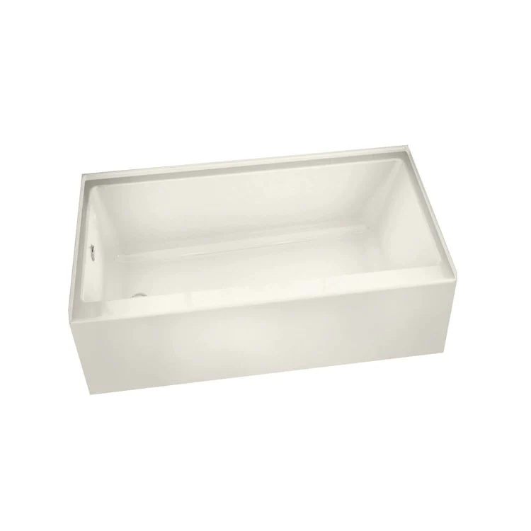 Soaking Tub Rubix 59-3/4 x 30 x 18-3/8 Inch Alcove Right White Acrylic - Frankwebs