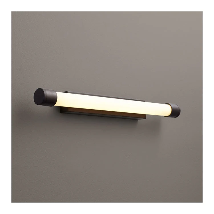 Zenith Single-Light LED Bathroom Vanity Fixture - Aged Brass - Frankwebs