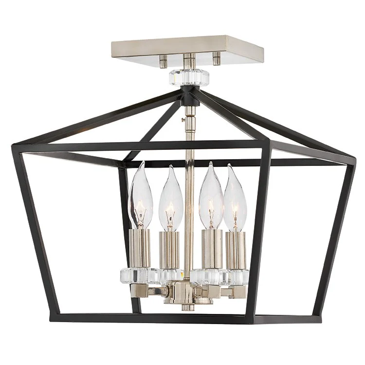 Stinson Four-Light Semi-Flush Mount Ceiling Fixture - Frankwebs
