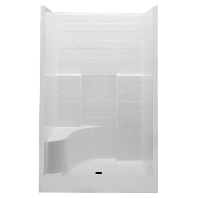 Shower Module 48 x 35 x 72 Inch Acrylic White 1 Pieces 2 Seats - Frankwebs