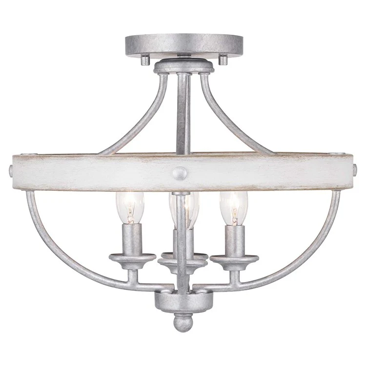 Gulliver Four-Light Convertible Semi-Flush Mount Ceiling Fixture/Pendant - Frankwebs