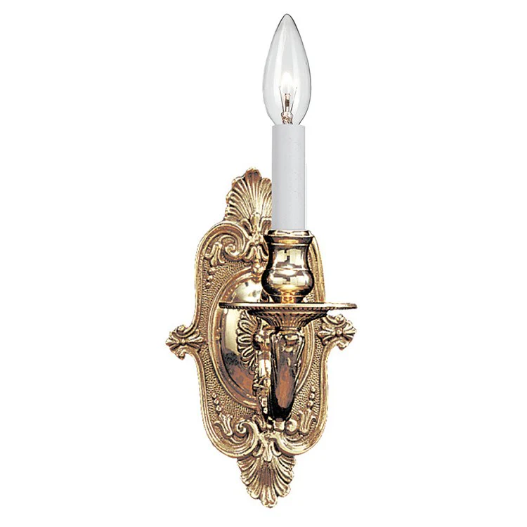Cast Brass Single-Light Wall Sconce - Frankwebs