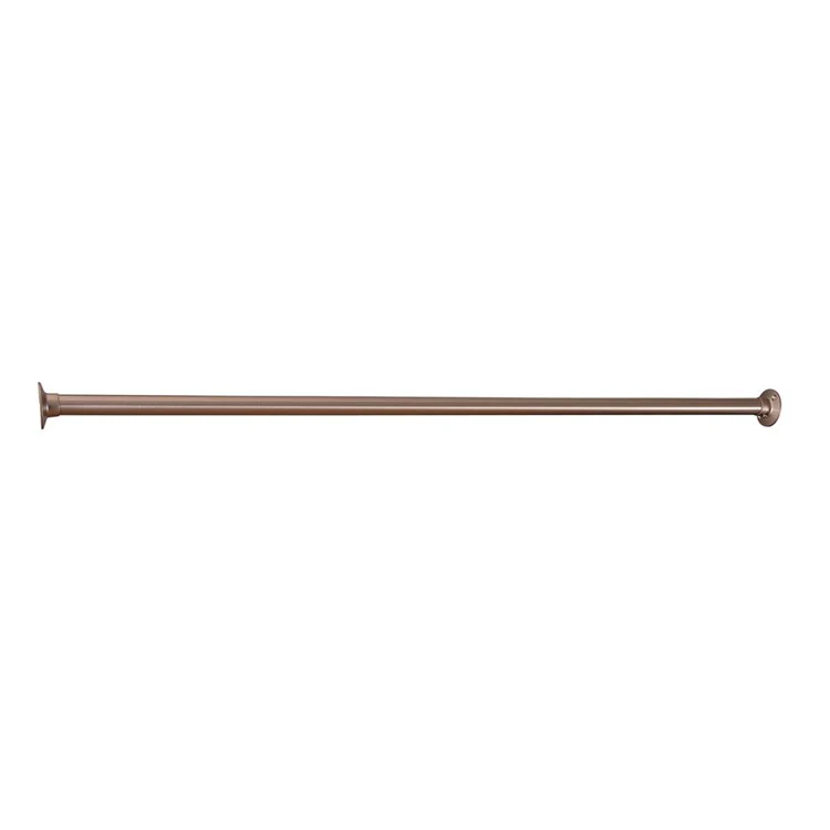 Shower Rod Straight with 310 Flanges Polished Chrome 84 Inch Brass - Frankwebs