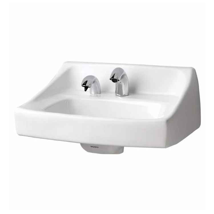 Basin Lavatory 20-7/8 x 18 Inch Wall Hung with Soap Dispenser 4 Inch Spread Cotton - Frankwebs