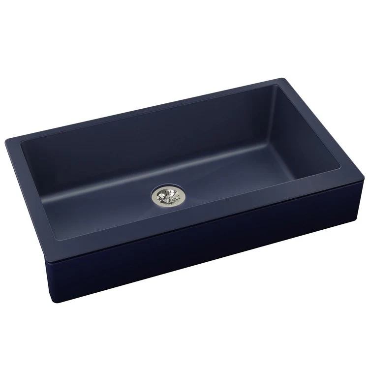 Kitchen Sink Quartz Luxe 36 x 21 Inch Single Bowl Perfect Drain Chestnut Farmhouse - Frankwebs