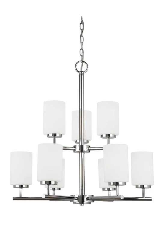 Oslo Nine-Light Two-Tier LED Chandelier - Frankwebs