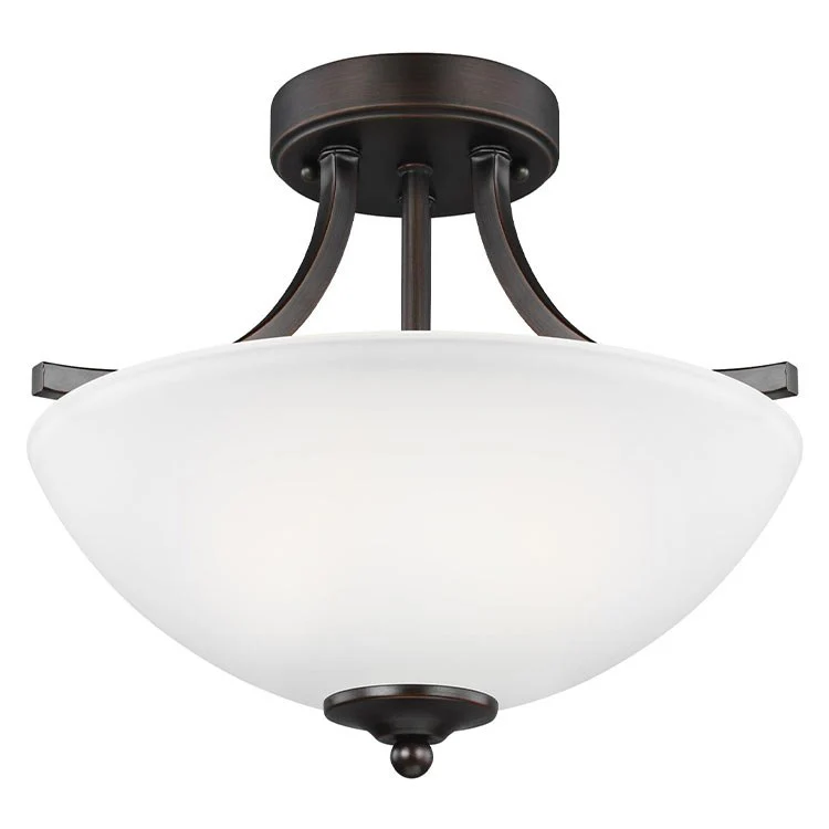 Geary Two-Light Small Convertible Semi-Flush Mount Ceiling Fixture/Pendant - Frankwebs