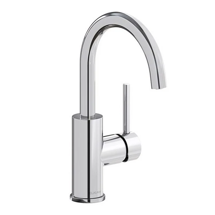 Bar Faucet Avado Deck Mount 1 Lever ADA Lustrous Steel Spout Type Gooseneck - Frankwebs