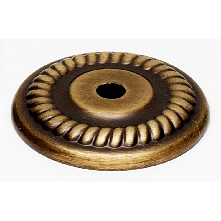 Backplate Rope 1-1/4 Inch Polished Antique Brass for A812-14 - Frankwebs