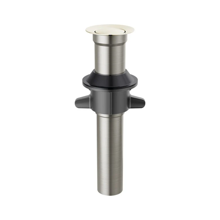 Pop-Up Drain Metal Push less Overflow 7-15/16 Inch Chrome Metal for Sinks less Overflow - Frankwebs