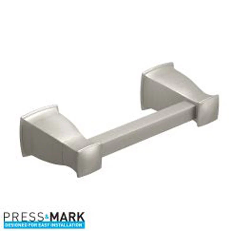 Toilet Paper Holder Hensley Pivoting with Press and Mark Brushed Nickel Zinc 11-1/5 x 4-7/10 x 2-2/3 Inch Concealed - Frankwebs