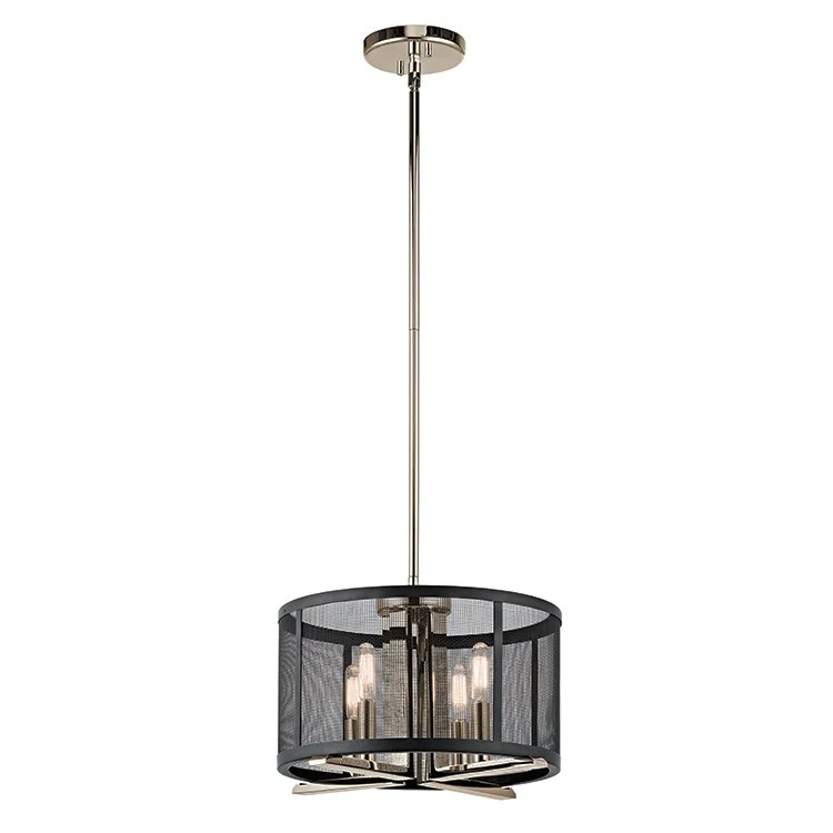 Titus Four-Light Pendant/Semi-Flush Mount Ceiling Fixture - Frankwebs