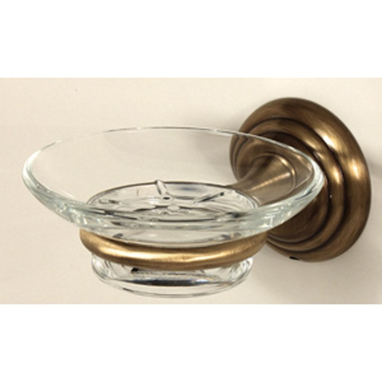 Soap Dish Embassy Bath Chocolate Bronze Concealed Wall Mount Round 5-1/4 x 4-1/4 x 2-5/8 Inch - Frankwebs