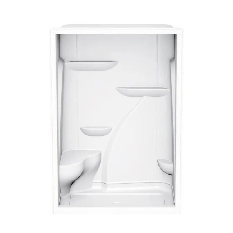 Shower M160 Alcove 1 Piece White 60 x 36 Inch Acrylic Two Seats Center Drain 60 Inch - Frankwebs