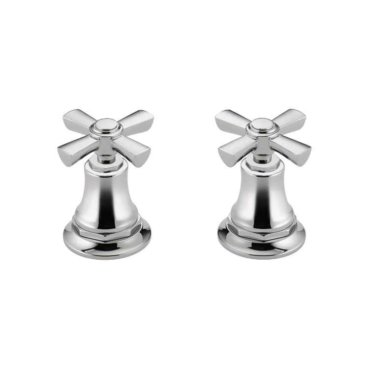 Handle Kit Rook Zinc 2 Cross Brilliance Luxe Gold ADA for Roman Tub Faucet - Frankwebs