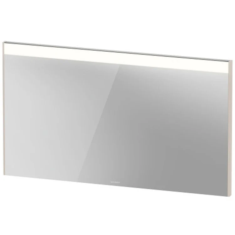 Mirror Brioso 27-1/2 x 48 Inch Taupe Matte with Lighting Rectangle 1-3/4 Inch - Frankwebs