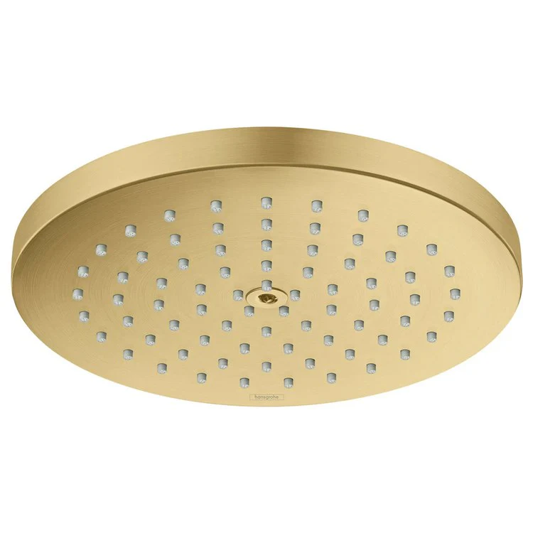 Showerhead Raindance S 180 1 Functions Brushed Gold Optic 7-1/16 Inch 1.75 Gallons per Minute Jet PowderRain - Frankwebs