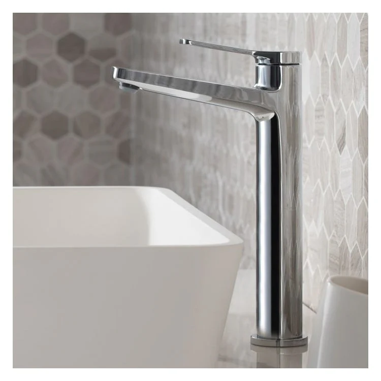 Indy Single Handle Vessel Bathroom Faucet with Pop-Up Drain - Frankwebs