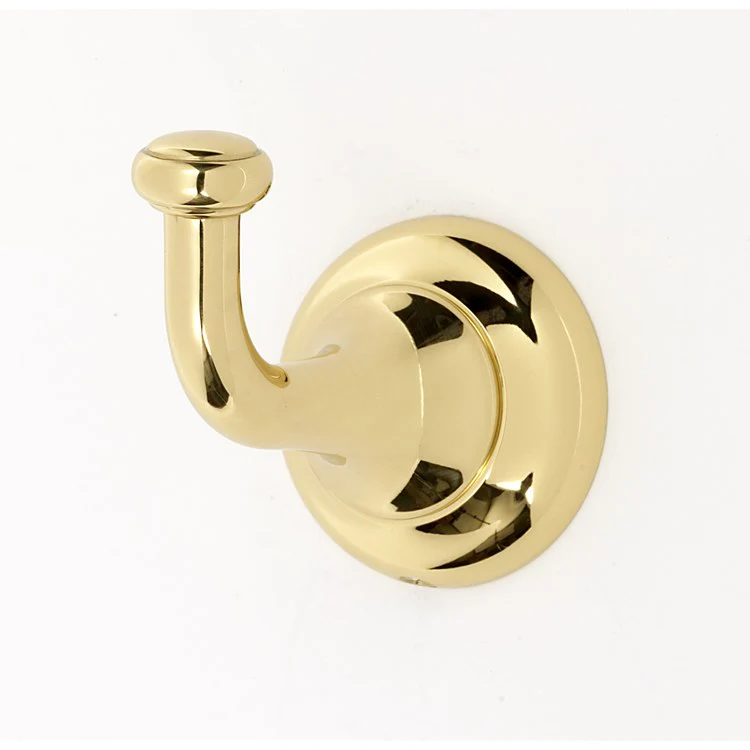 Robe Hook Royale Bath Polished Brass 2-1/4 Inch 2-3/4 Inch Wall Mount Brass - Frankwebs