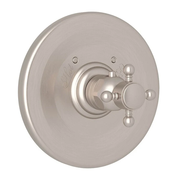 Thermostatic Trim Less Volume Control 1 Cross Satin Nickel 3/4 Inch 12 Gallons per Minute - Frankwebs