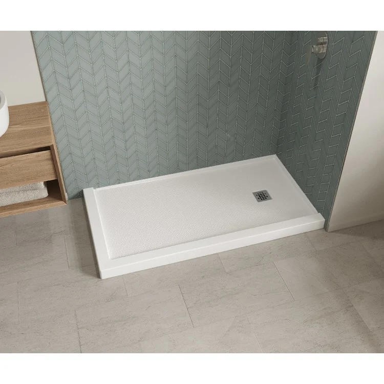 Shower Base B3X Corner Right Stabili-T White 60 x 36 Inch Acrylic - Frankwebs