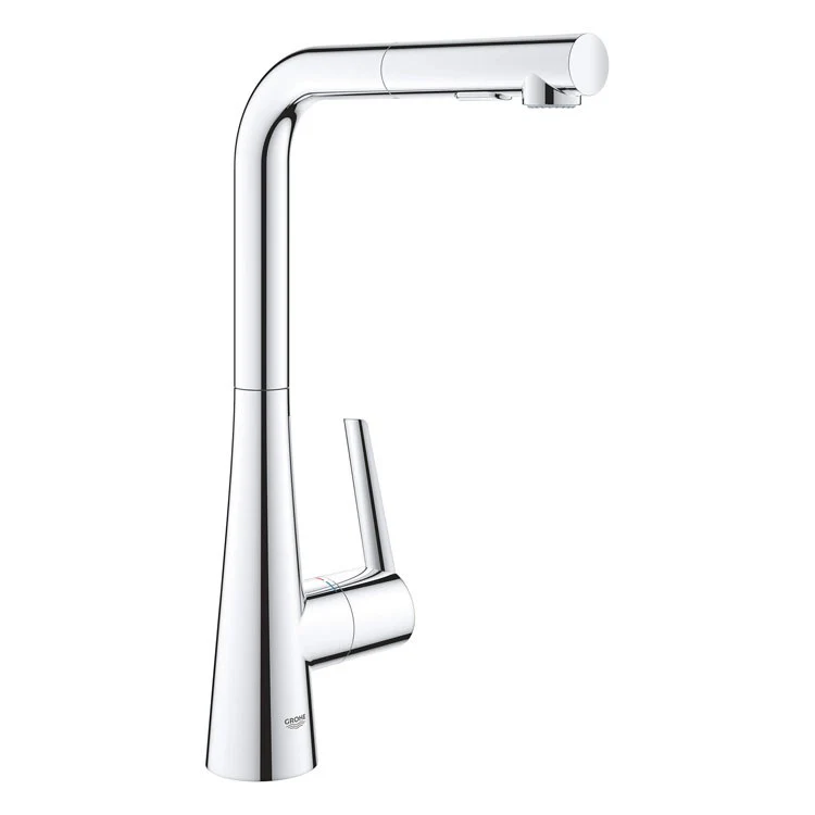 Zedra/Ladylux Single Handle Pull-Out Kitchen Faucet with Dual-Function Spray Head - Frankwebs