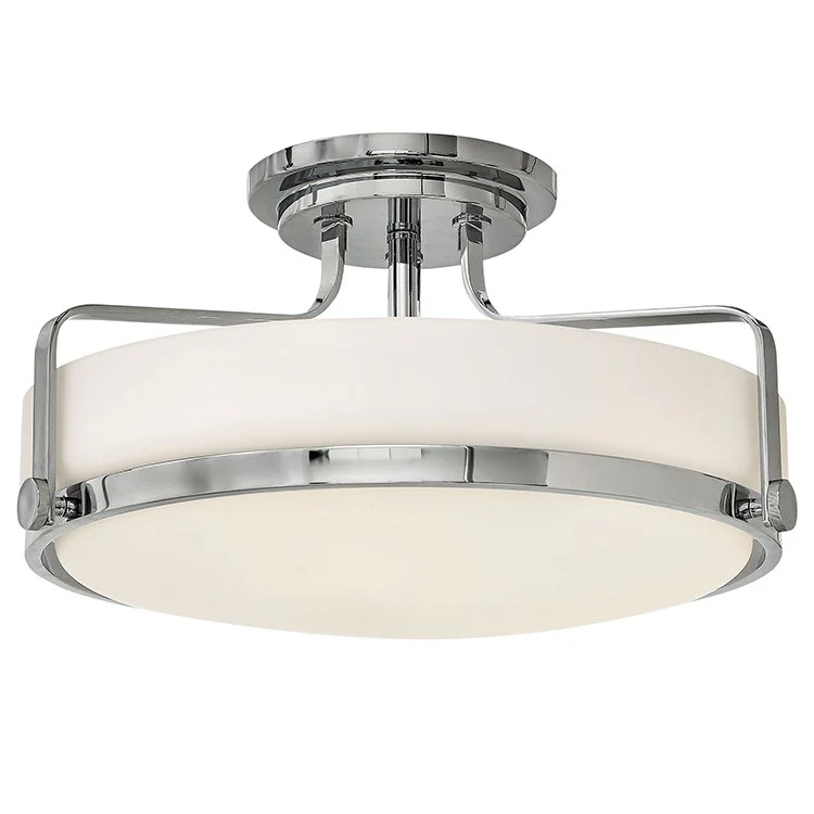 Harper Single-Light LED Semi-Flush Mount Ceiling Light - Frankwebs
