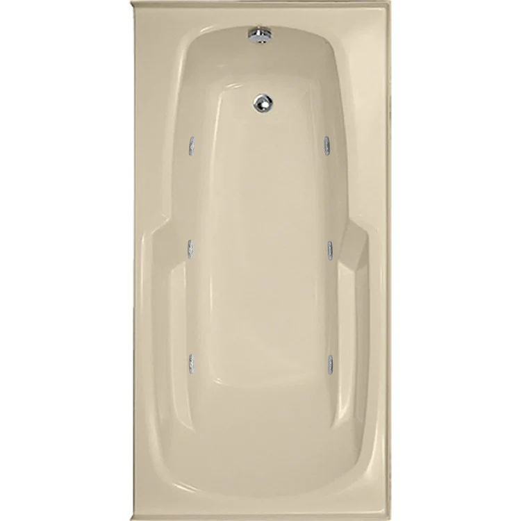 Combination Tub Designer Collection Entre 66 x 32 x 18 Inch Drop-In Right Hand Drain White Rectangle - Frankwebs