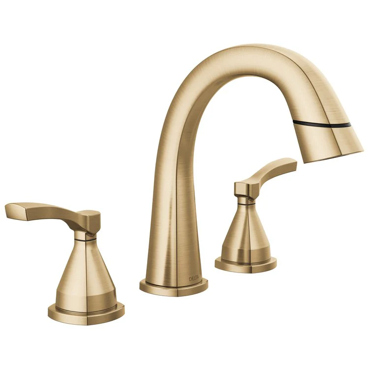 Lavatory Faucet Stryke Widespread 4-16 Inch Spread 2 Cross ADA WaterSense Lumicoat Champagne Bronze 1.2 Gallons per Minute - Frankwebs