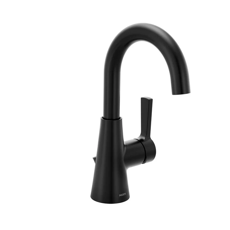 Lavatory Faucet Jase 1 Lever ADA Matte Black 1.2 Gallons per Minute Pop-Up 1 Hole - Frankwebs