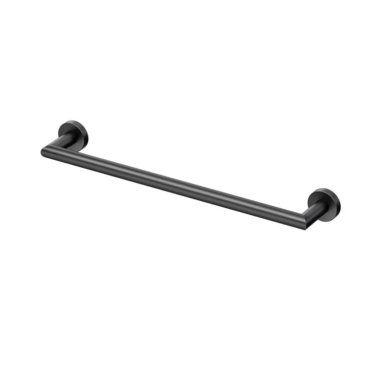 Towel Bar Glam 18 Inch Matte Black Wall Mount Metal - Frankwebs