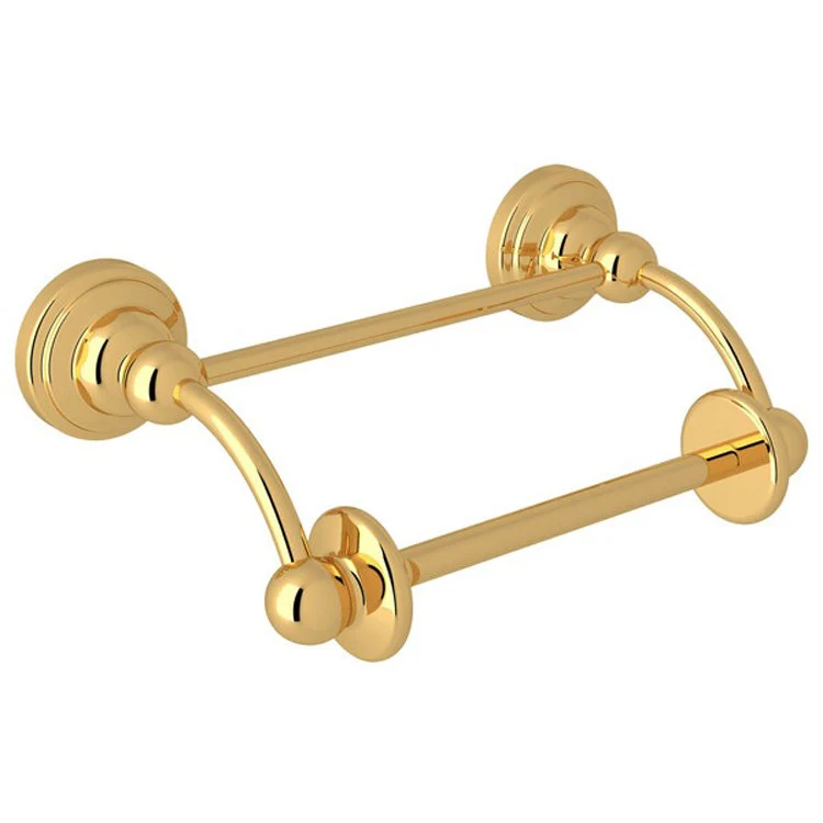 Toilet Paper Holder Edwardian Swing/Lift Arm Polished Nickel Brass 6.25 Inch 4 Inch Wall Mount - Frankwebs