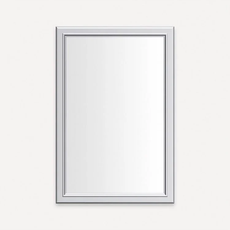 Medicine Cabinet Main Line 20 x 30 Inch 1 Doors Framed Mirror Brushed Black Flat Top Bryn Mawr Frame Slow Close Hinges 4 Inch - Frankwebs