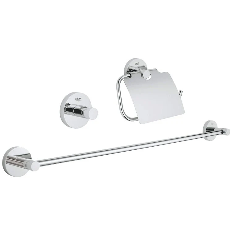 Essentials 3-in-1 Bathroom Accessory Set - Frankwebs