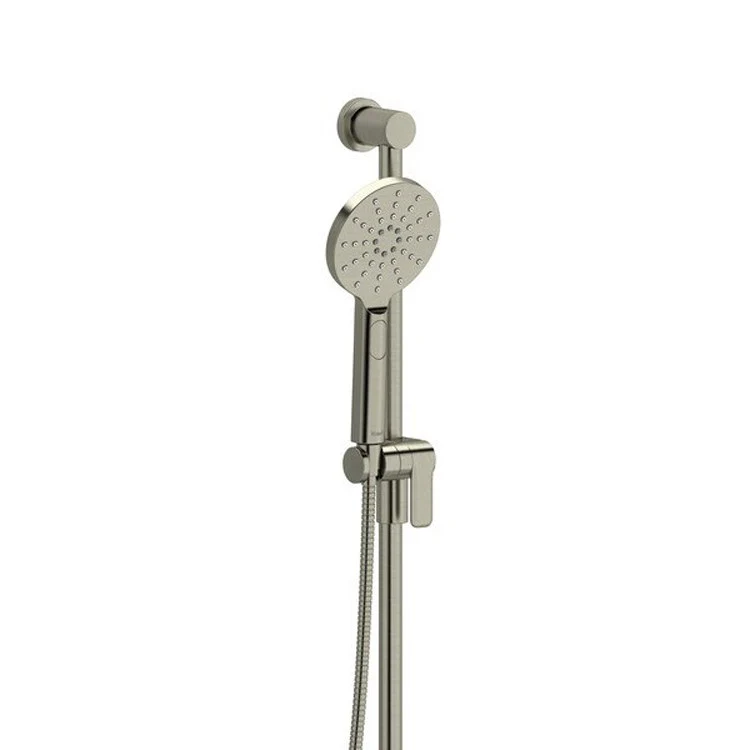 Handshower Set Round Polished Nickel 4 Function 2.0 Gallons per Minute 31 Inch Slide Bar Wall Mount - Frankwebs